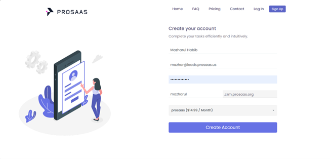 Account Creation Form